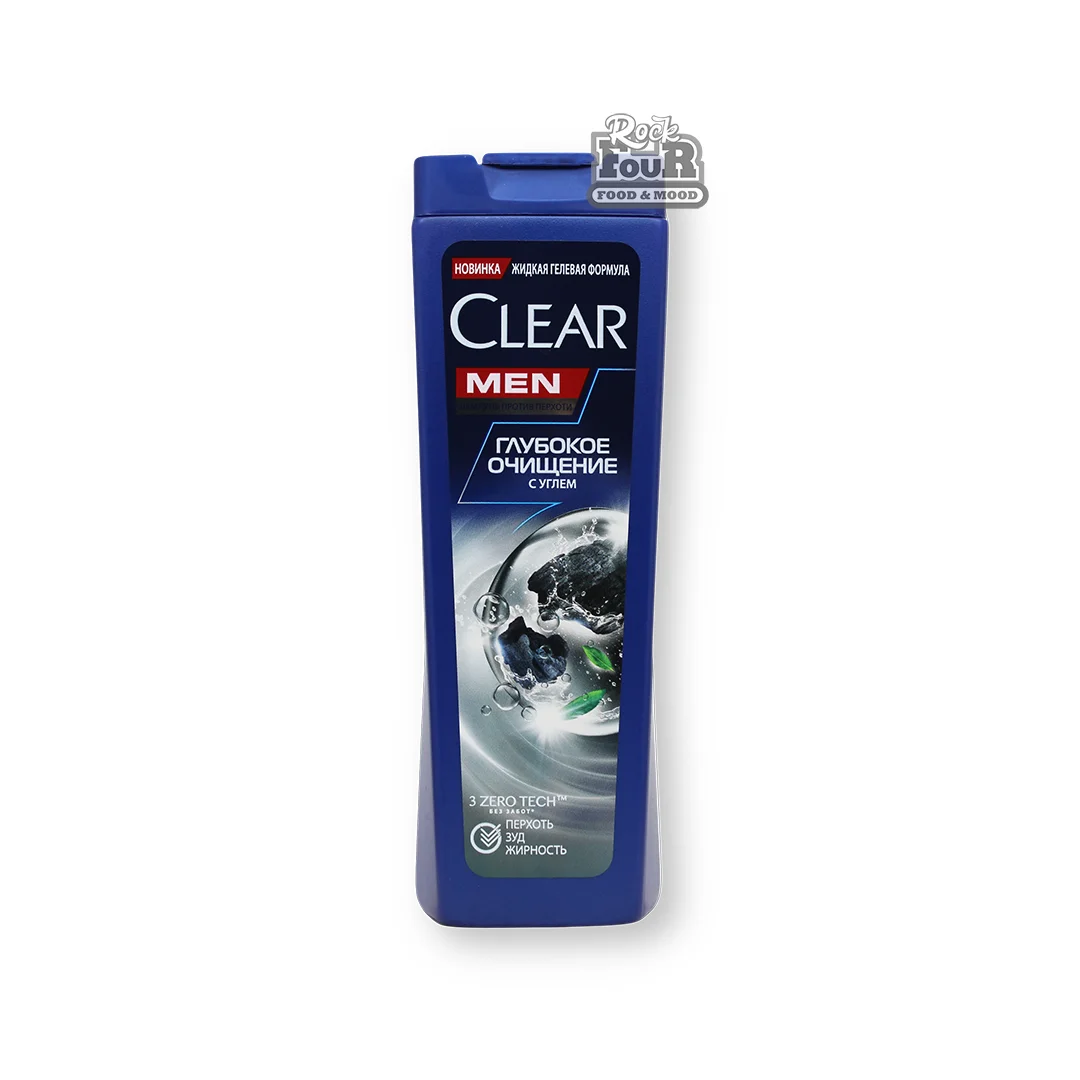 Shampoo "Clear Men Deep cleansing with charcoal" 180ml